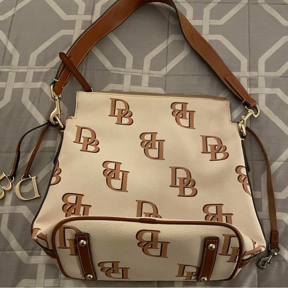 Dooney & Bourke Cream and Brown Women's Bag
